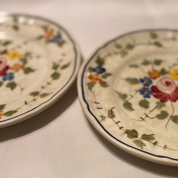 2 NEMOURS by Longchamp made France Used Bread/Butter Plate 6 3/8” diameter Plate - Picture 5 of 7